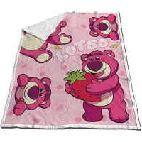 Aymax Plaid - - Toy Story Lotso - 130x170 cm - Mehrfarbig - Maschinenwaschbar