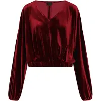 Dreimaster Damen Bluse in Dunkelrot | Gr.: M