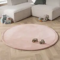 Little Olly Spielmatte Rund - Jip Rosa Ø 80 cm