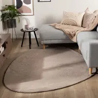 NATURL. Flauschiger Teppich - Cozy Pebble Taupe 120x170cm