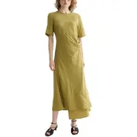 Scotch & Soda Ufu01179t Kurzarm Midi-kleid