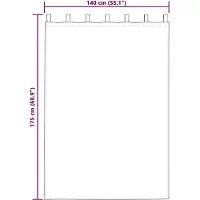 vidaXL Verdunkelungsvorhänge 2 pcs Dunkelgrün 140 x 175 cm Samt