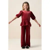 Sissy-Boy Weite Samt-Leggings - Rot | Größe: 146-152