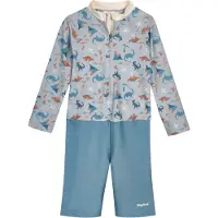 Playshoes Badeanzug "Dino" in Blau/ Bunt | Gr.: 62/68