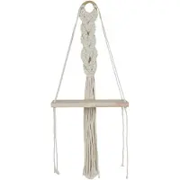 Home Deco Factory Wandregal ''Boho'' in Creme - (B)25 x (H)62,5 x (T)10 cm - onesize