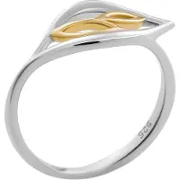 Orphelia 'Charlotte' Damen-Ring aus 925er Sterlingsilber – Silber/Gold ZR-7523