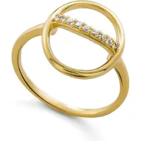 Orphelia 'Amaliada' Damen-Ring aus 925er Sterlingsilber – Gold ZR-7572