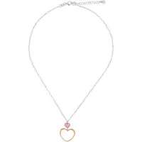 Orphelia 'Mada' Damen 925 Sterling Silber Kette mit Anhänger - Silber/Rosé ZK-7389