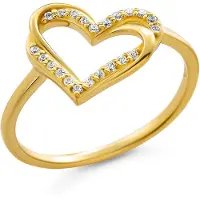 Orphelia 'Cecilia' Damen-Ring aus 925er Sterlingsilber – Gold ZR-7584/G