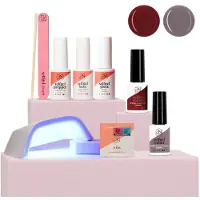 PN Selfcare Gellack-Starterpaket – N55 Atomic Red + N8 Tinted Taupe 6 ml Nagellack