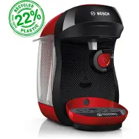 Bosch Tassimo Happy TAS103E, Pad-Kaffeemaschine, 0,7 l, Kaffeekapsel, 1400 W, Schwarz, Rot