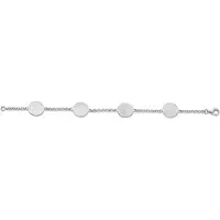 Orphelia Damen 925 Sterling Silber Set: Kette + Armband - Silber SET-045