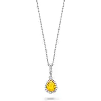 Orphelia Damen-Kette aus 925er Sterlingsilber mit Anhänger – Silber ZH-7226/CI