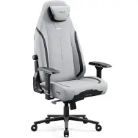 Diablo Chairs Diablo X.Eye Prime Gaming Stuhl mit Kühlfunktion Bürostuhl Schreibtischstuhl, Belastbar bis 140 kg, Größe Normal, Farbe Grau