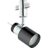 Eglo Villanova 1, Schienenlichtschranke, Nicht austauschbare(s) Leuchtmittel, LED, 10 W, 3000 K, Schwarz, Chrom, Nickel