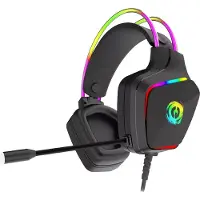 Canyon Darkless GH-9A, RGB aidimams ausin?s with Mikrofonas, Mikrofonas frequency response: 20HZ20KHZ, ABS+ Polyurethanleather, USB*1*3.5MM jack kitukas, 2.0M PVC kabelis, weight:280g, juodas