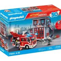 Playmobil Action Feuerwehr-Megaset, Feuerwache, 4 Jahr(e), Mehrfarbig, Kunststoff