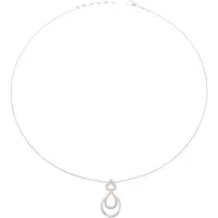 Orphelia 'Amber' Damenkette mit Anhänger aus 925er Sterlingsilber – Silber ZH-7092