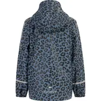 Schmuddelwedda Regenjacke Mädchen Blau Grau Schwarz Leo