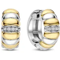 Ti sento Ohrringe - 925er Sterlingsilber Glided - Gr. unisize - in Gold - für Damen