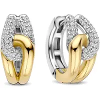 Ti sento Ohrringe - 925er Sterlingsilber Glided - Gr. unisize - in Gold - für Damen