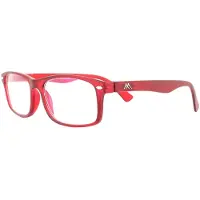 Montana Lesebrille BLF83-B Matte Rot Burgund Blau Light Block +3.00