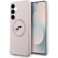 Karl Lagerfeld Silikon Karl&choupette Heads Magsafe Handyhülle Für Samsung Galaxy S25 Fe