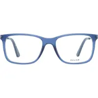 Police Polizei Quadrat Herren Blau Brille