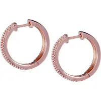 Orphelia 'Pascaline' Creolen für Damen, 925er Sterlingsilber, Rosé, ZO-7448