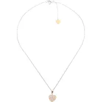 Orphelia Damen-Kette aus 925er Sterlingsilber mit Anhänger, Silber/Rosé, ZK-7195