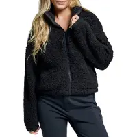 Poederbaas Sweatjacke Four Seasons Fluffy Jacket Damen Black-M