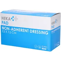 Multicare-Centrum HEKA pad nicht haftender Wundverband 7,5 x 7,5 cm steril 100 Stk.
