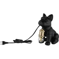 Globo Tischlampe Dogo Hund Schwarz