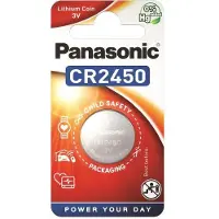 Panasonic CR 2450, Einwegbatterie, Lithium, 3 V, 620 mAh, 24,5 mm, 24,5 mm