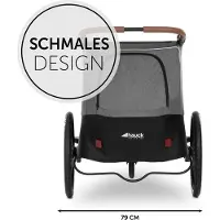 Hauck 2in1 Fahrradanhänger Sparset Dryk Duo