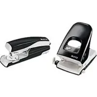 Leitz Bürolocher 5138 + Heftgerät 5522 SET, schwarz