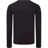 Fruit Of The Loom - "Iconic" T-Shirt für Herren/Damen Unisex Langärmlig (Schwarz)