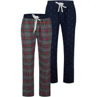 Happy Shorts Pyjamahose Christmas in navy sugar cane/anthra | Gr.: L