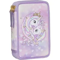 Beckmann Federmäppchen m. Inhalt - Unicorn Princess - Purple - - One Size - Federmäppchen