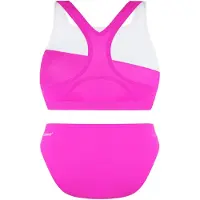 Speedo bedrucktes Haus von Holland Pink White Women Zwei Stücke Badeanzug 8 121933087