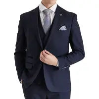 Paul Andrew Marineblauer Anzugsblazer mit Prince-of-Wales-Muster für Herren