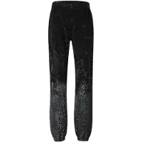 AMIRI Cracked Dye Logo Schwarze Jogginghose