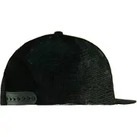Yums Mesh Snapback Hut Verstellbares schwarzes weißes Logo Unisex Cap 200941 Schwarz Weiß