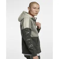 Nike Air Herren Zip durch Trainingsanzug Set Olive Grün
