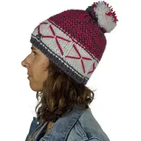 Guggen Mountain Unisex Mütze Wintermütze mit Bommel und leichtem Fleecefutter