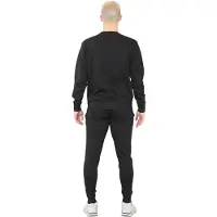 MYT Herren-Trainingsanzug mit Rundhalsausschnitt und gesticktem Logo in Schwarz