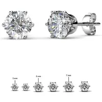 MYC Paris Solitaire S Ohrringe - Silber und Kristall