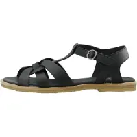 Ca'shott Damen Casgitta Feminine Leder Sandalen Schwarz