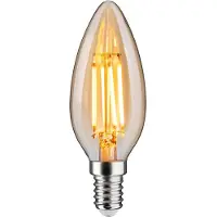 Paulmann 1879 Filament 230V 3-stufig dimmbare LED-Kerze E14 3-stufig dimmbar 4,9W 1800K dimmbar Gold