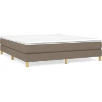 Syfax Boxspringbett mit Matratze Taupe 180x200 cm Stoff